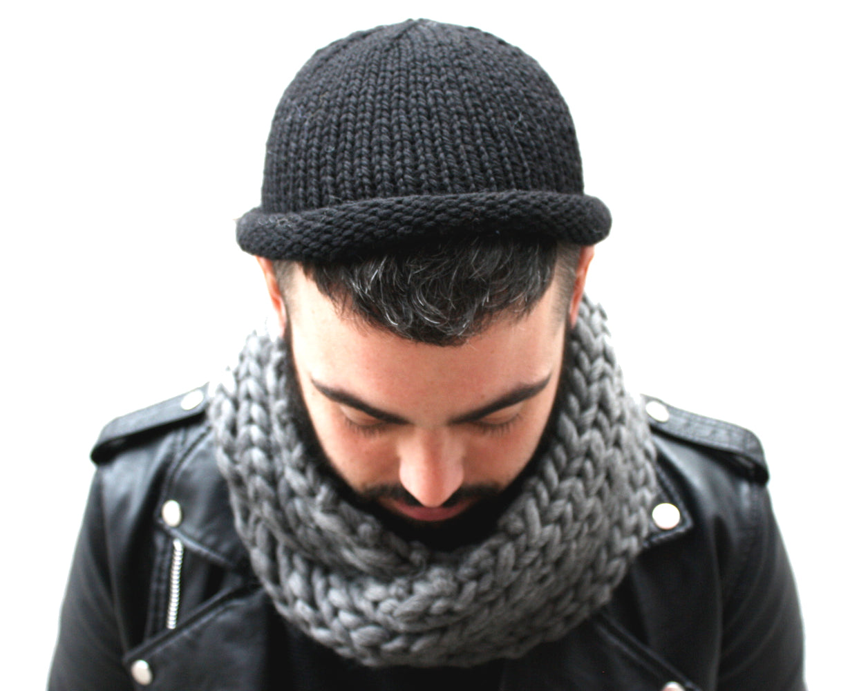 Fisherman Beanie, lightweight hand knit toque, made in Toronto