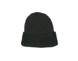 Ribbed Knit Hat in Fair Trade Silk Alpaca Merino Wool Blend