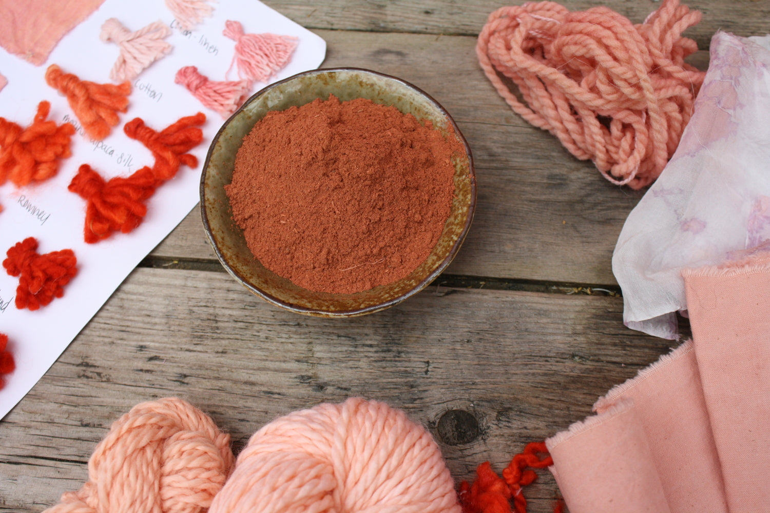 Madder Root Natural Dye, red plant dye