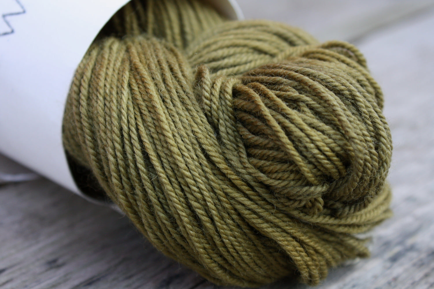 Woodland Merino Wool Yarn in Olive