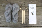 Quarry Toque Knitting Kit, ultrasoft baby alpaca Merino wool blend