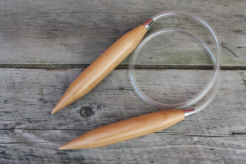 Birch Wood Knitting Needles, hand crafted in Nova Scotia