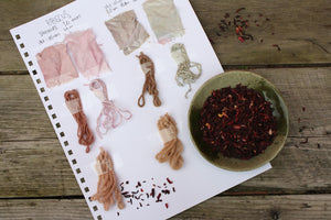 Organic Hibiscus Flowers for Natural Dyeing, 30g