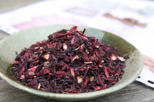 Organic Hibiscus Flowers for Natural Dyeing, 30g