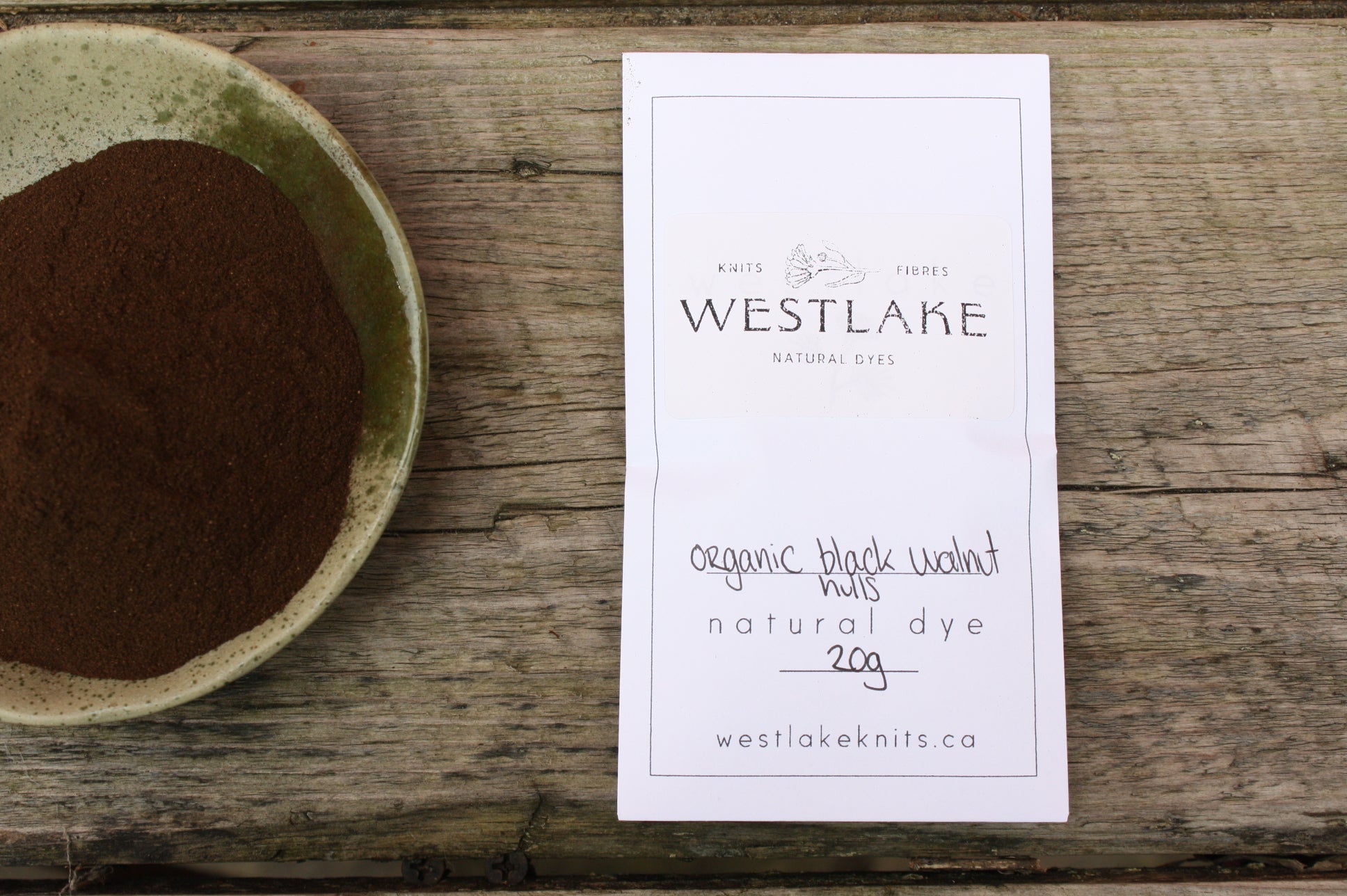 Organic Walnut Hulls for Dyeing Tan, Brown and Black, 20g