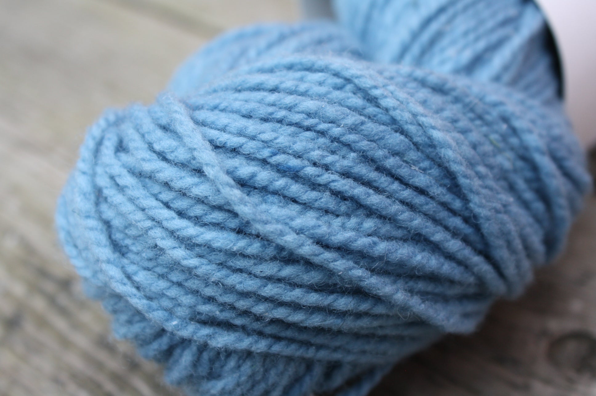 Indigo Blue Canadian Raised Wool, Thicket Yarn Collection