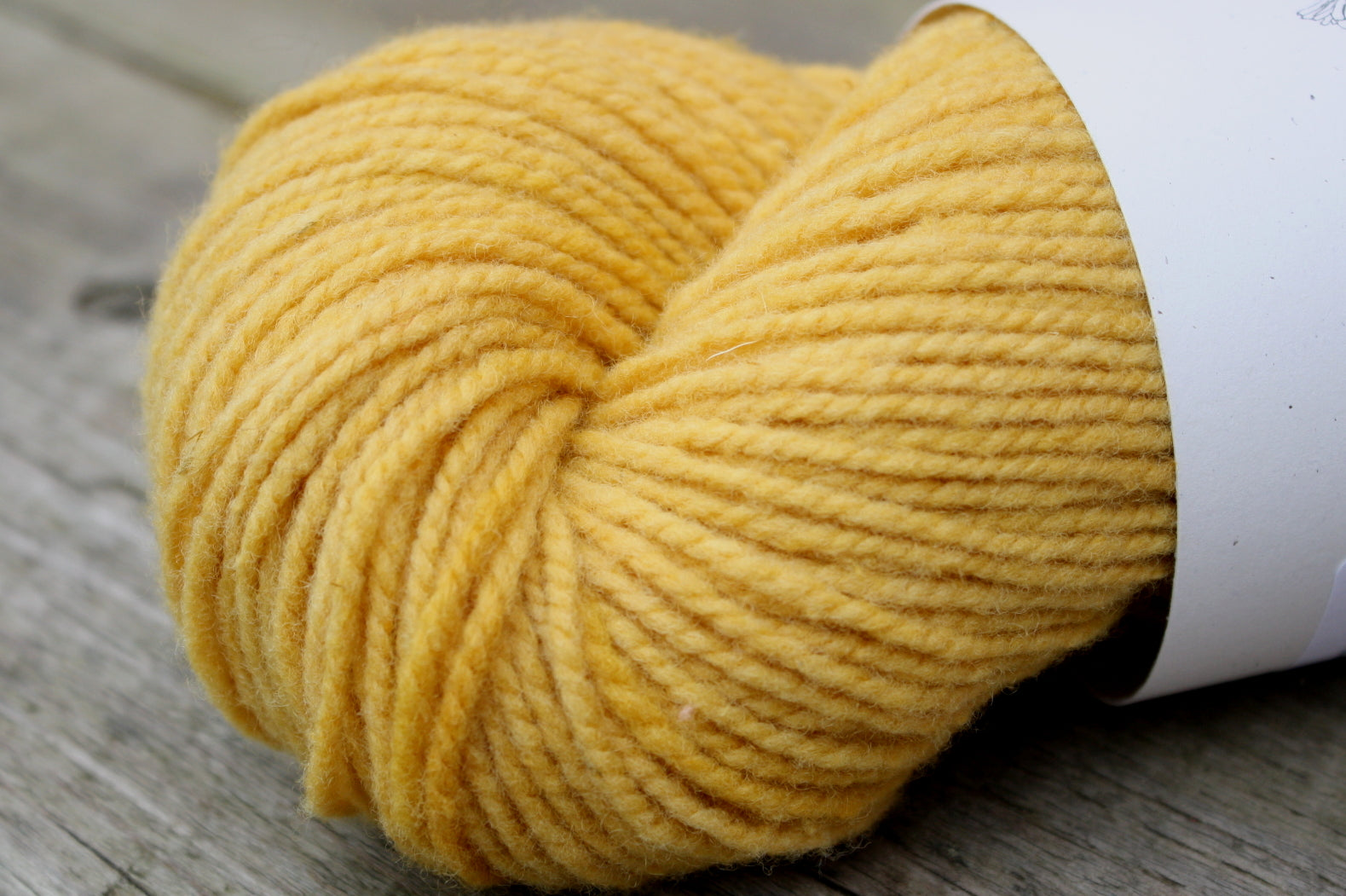 Mustard Marigold Dyed Canadian Wool