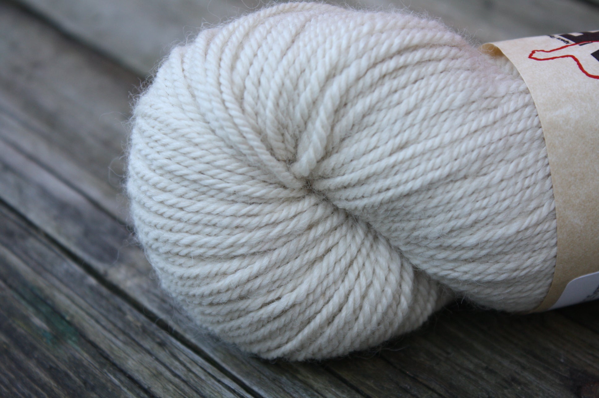 Alpaca Fibre Coop Yarn, Cream Worsted