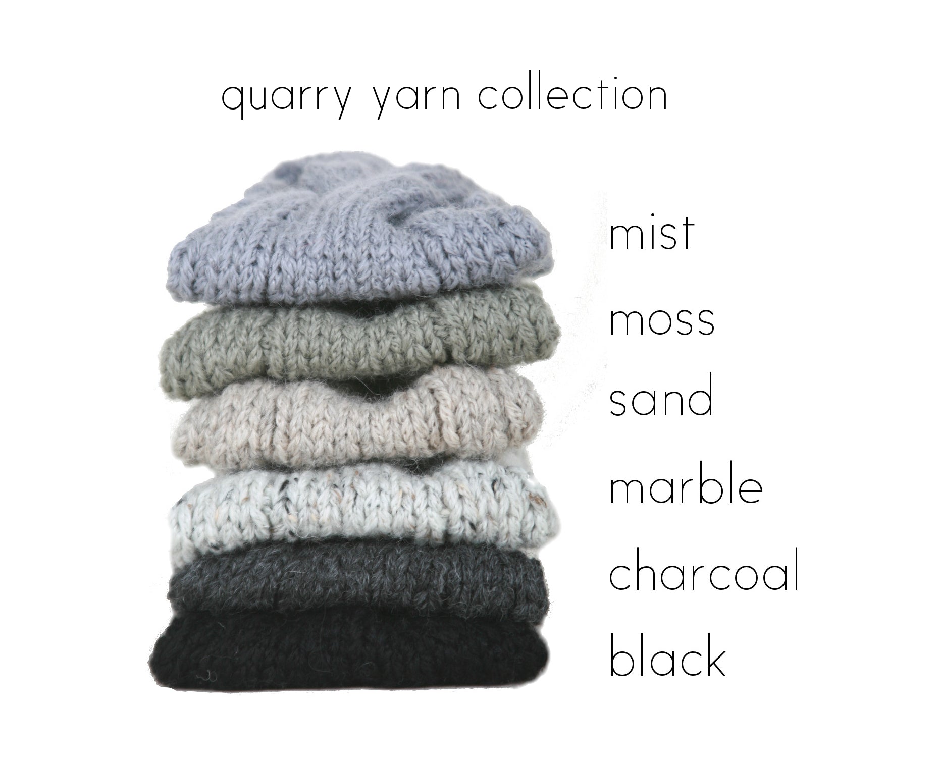 Quarry Knit Beanie in Charcoal Gray Alpaca Merino Wool Men's Hat