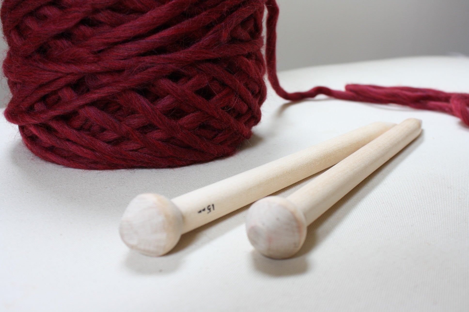 Birch Wood Knitting Needles, hand crafted in Nova Scotia